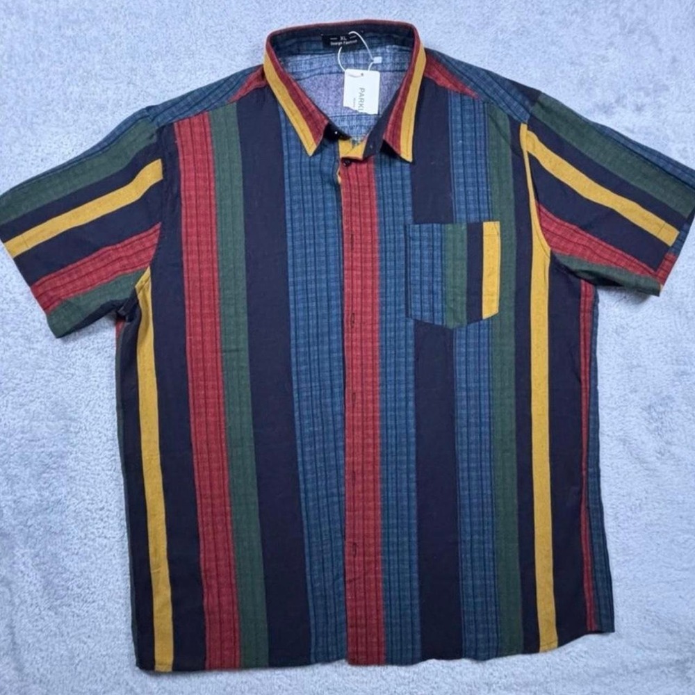 Parkland Design multicoloured striped button up shirt summer